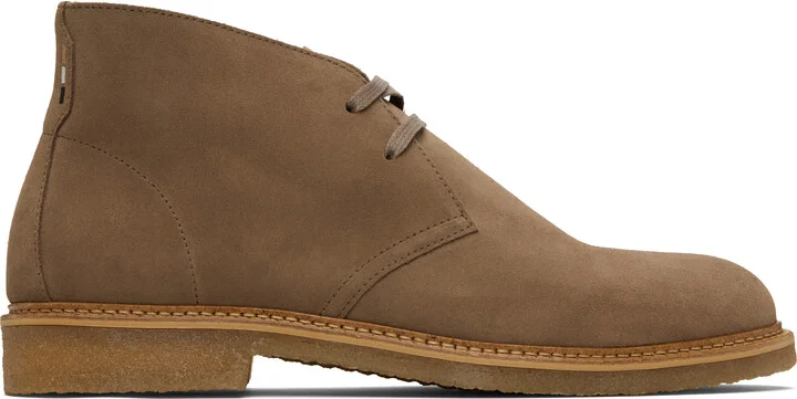 BOSS Taupe Suede Desert Boots