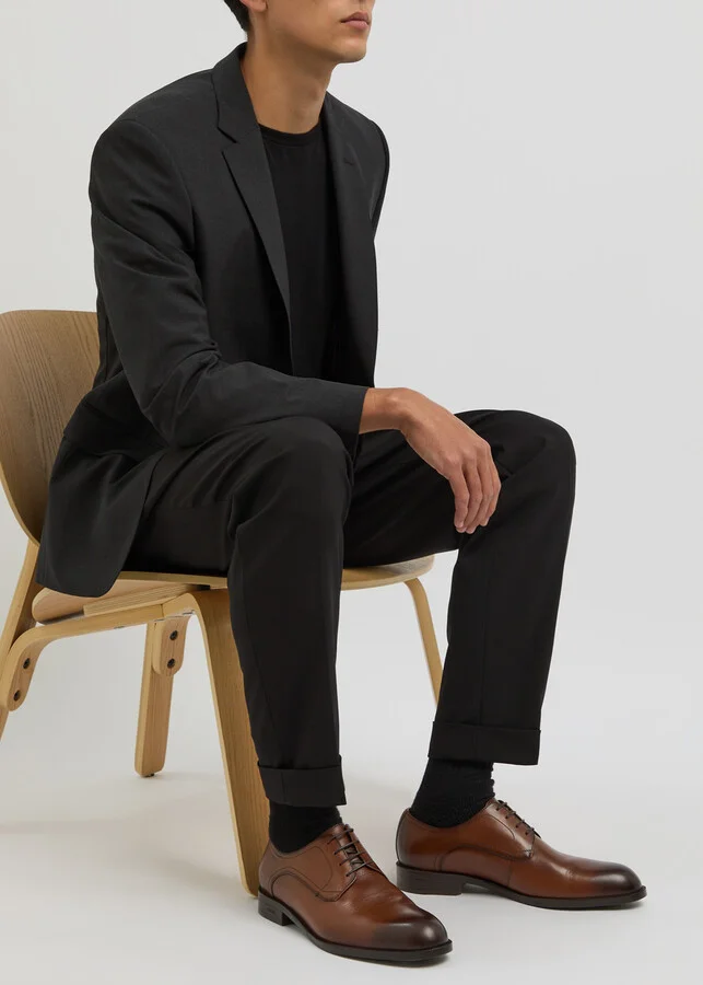 Boss Tayil Dégradé Leather Derby Shoes - Image 5