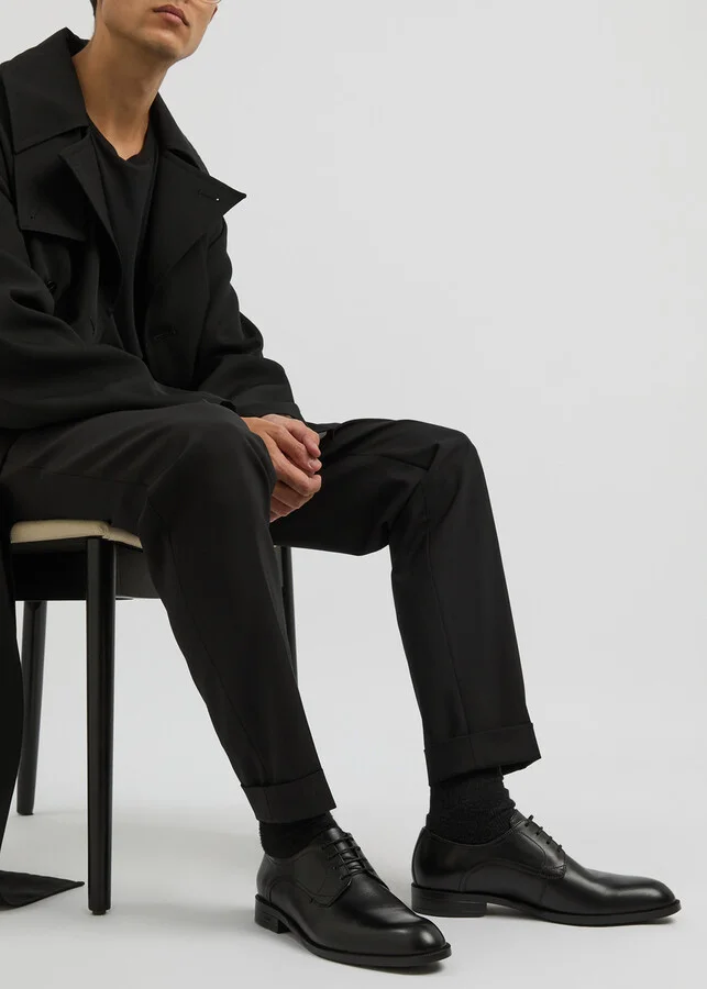 Boss Tayil Leather Derby Shoes - Image 5