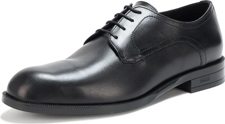 BOSS Tayil Smooth Leather Derby Dress Shoe Catfish Black 11.5