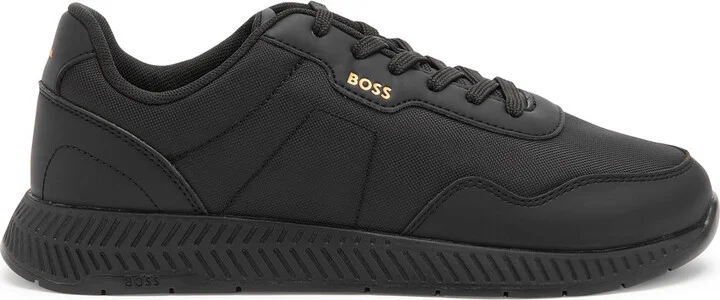 Boss Titanium Runner Panelled Nylon Sneakers