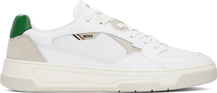 BOSS White Aiden Sneakers