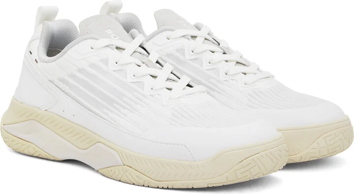 BOSS White Courtstride Sneakers - Image 4