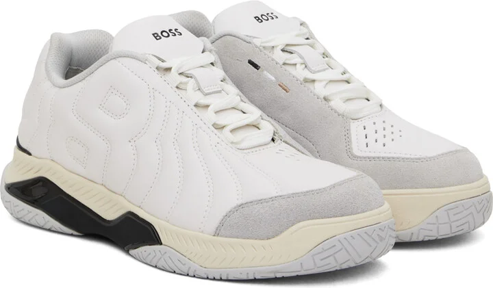 BOSS White Courtstride Sneakers - Image 4