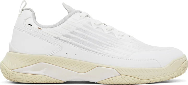 BOSS White Courtstride Sneakers