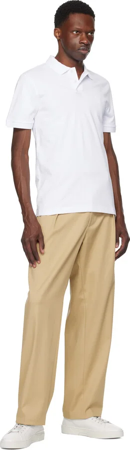 BOSS White Gary Leather Low-Top Sneakers - Image 5