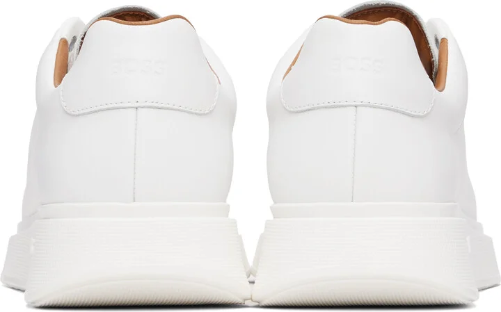 BOSS White Leather Sneakers - Image 2