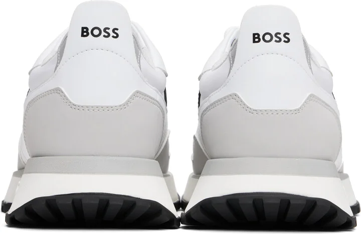 BOSS White Running-Style Hybrid Sneakers - Image 2