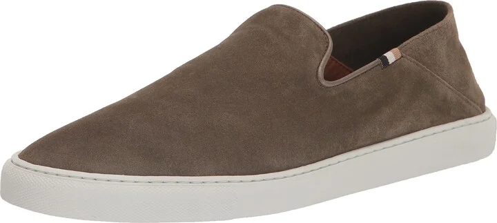 BOSS Womens Suede Slip-on with Rubber Sole Loafer