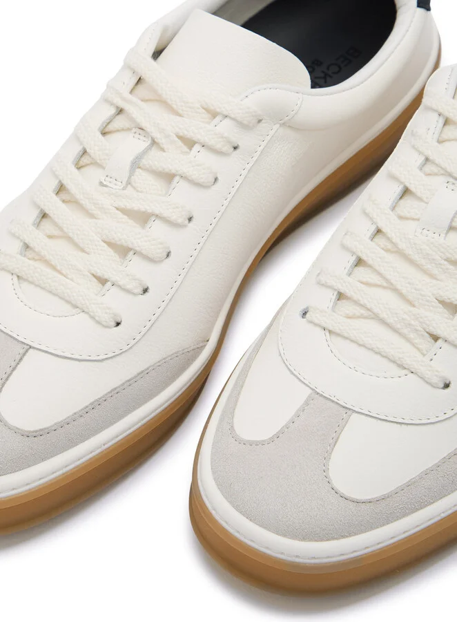 Boss X David Beckham Panelled Leather Sneakers - Image 3