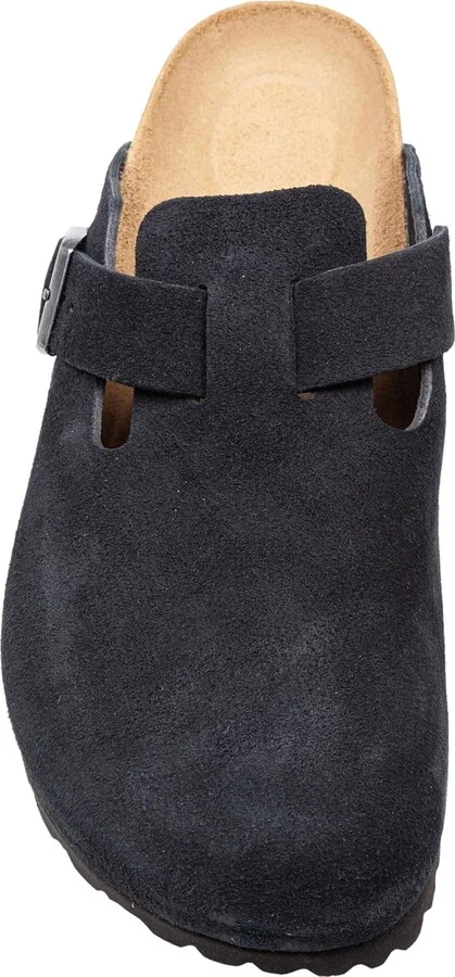 Boston Bf Suede Clogs In Black - Image 2