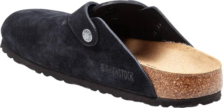 Boston Bf Suede Clogs In Black - Image 3