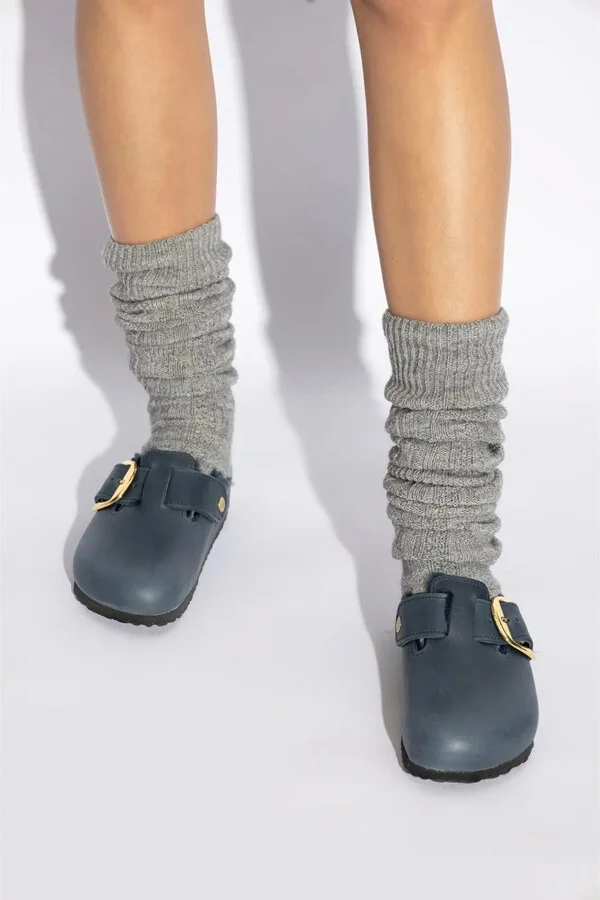 Boston Big Buckle Shearling mules - Image 2
