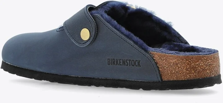Boston Big Buckle Shearling Mules - Image 2