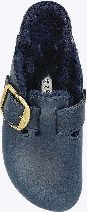 Boston Big Buckle Shearling Mules - Image 3