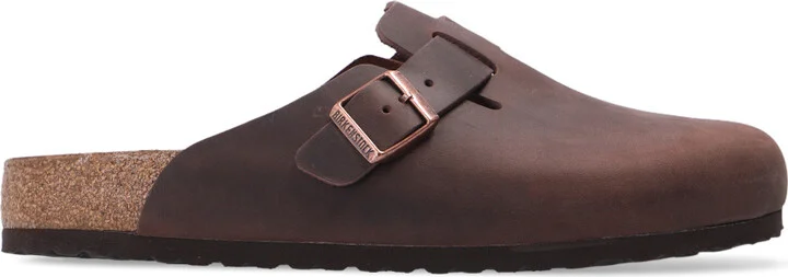 ‘Boston Big Buckle’ Slides, , - Brown