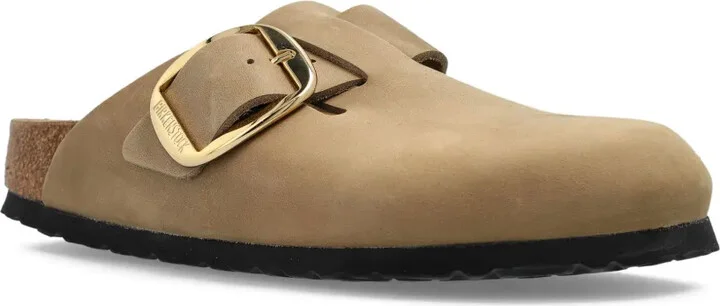 Boston Big Buckle suede mules - Image 2