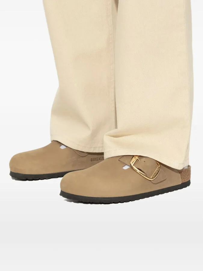 Boston Big Buckle suede mules - Image 5