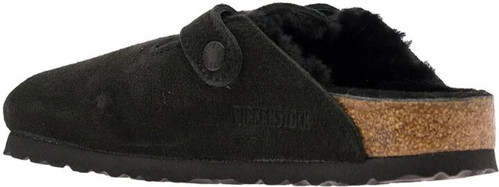 'Boston' Black Shearling Sabot Man Birkenstock - Image 2