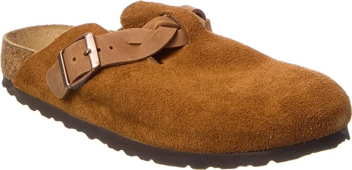 Boston Braided Narrow Suede Clog
