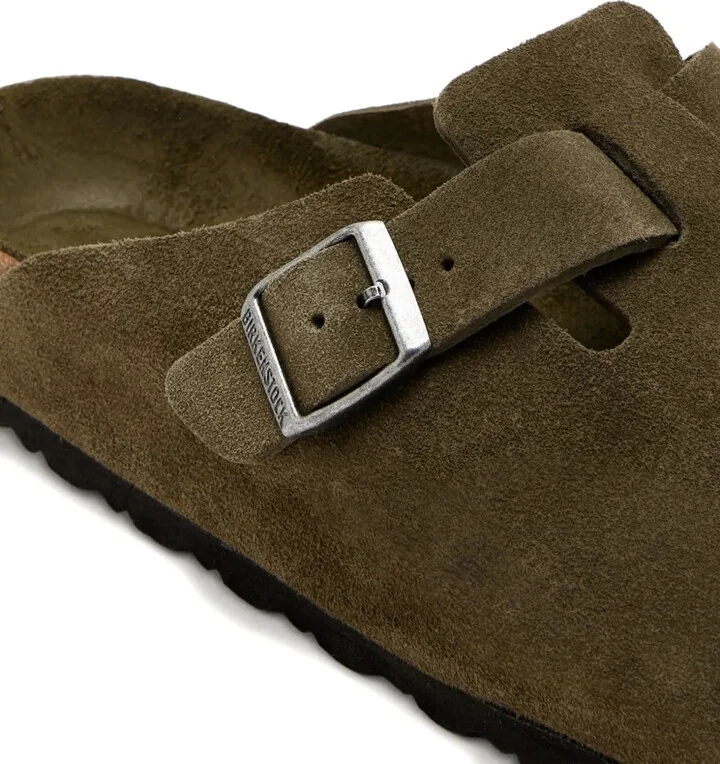 Boston BS buckle suede clogs - Image 4