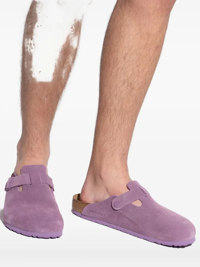 Boston buckle suede mules - Image 5