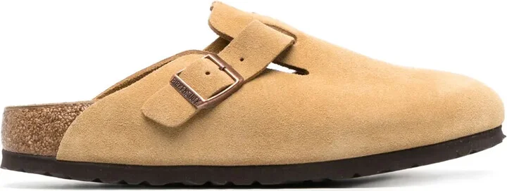 Boston buckled suede sandals