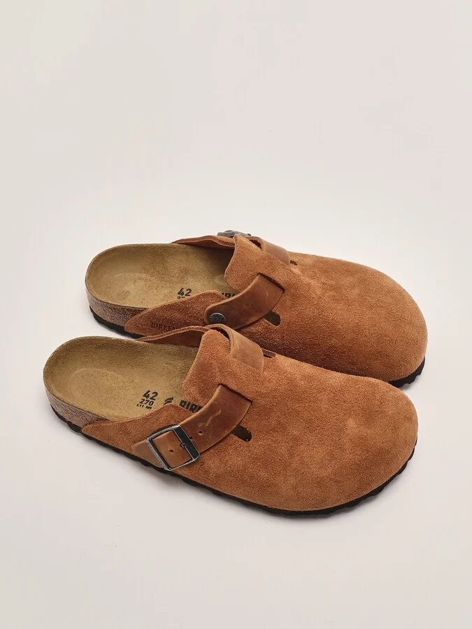 Boston Cognac Suede Leather Sandal - Image 2