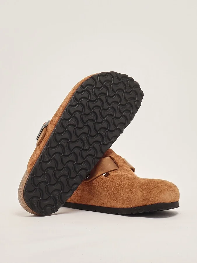 Boston Cognac Suede Leather Sandal - Image 4