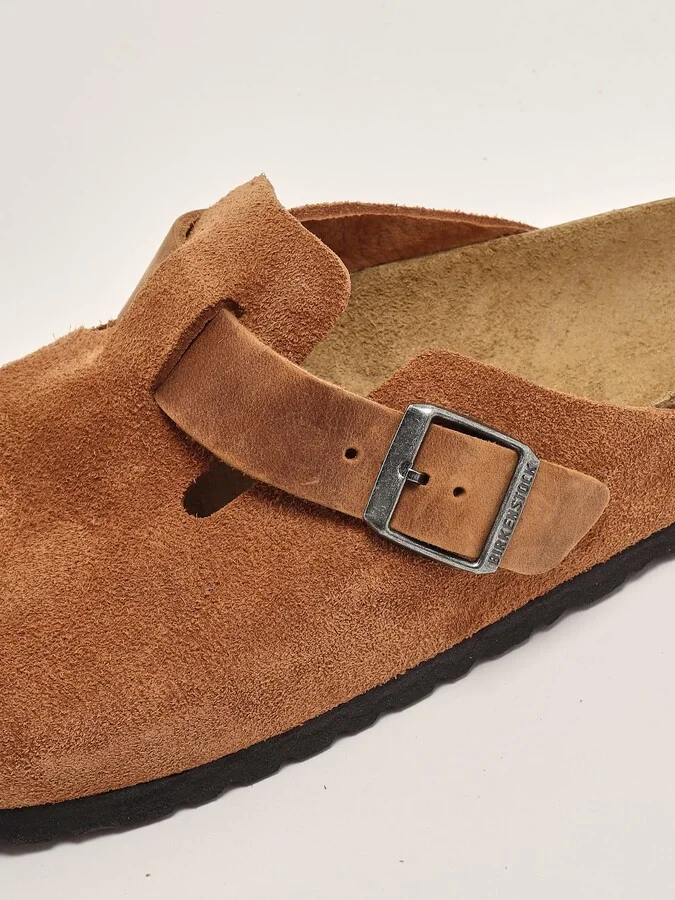 Boston Cognac Suede Leather Sandal - Image 5