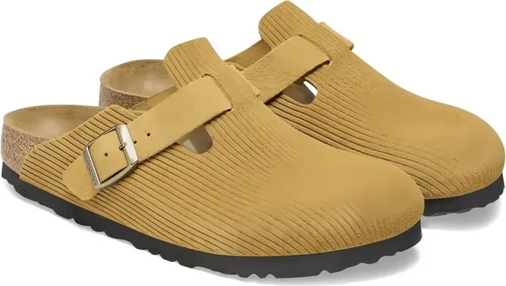Boston "corduroy cork brown" suede mules - Image 2