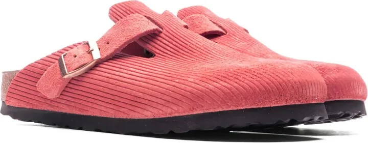 Boston "corduroy sienna red" suede mules - Image 2