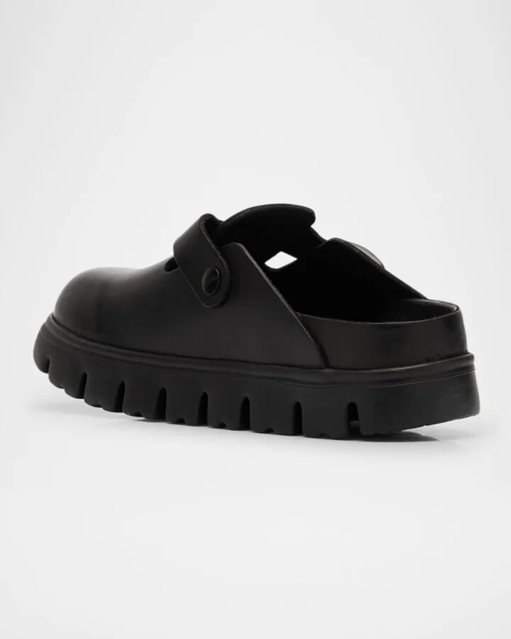 Boston Exquisite Flatform Leather Clogs - Image 2