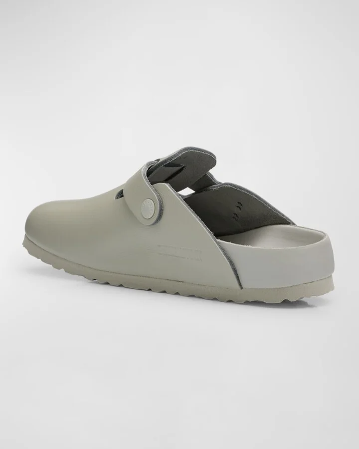 Boston Exquisite Leather Buckle Clogs - Image 6