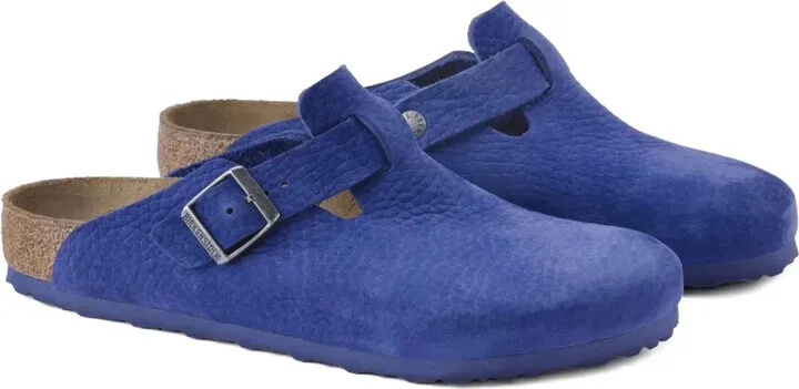 Boston "indigo blue" buckle mules - Image 2