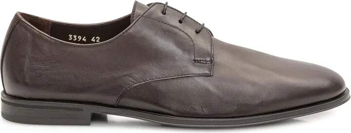 Boston leather derby shoes
