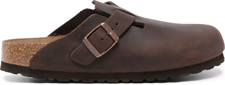 Boston leather mules