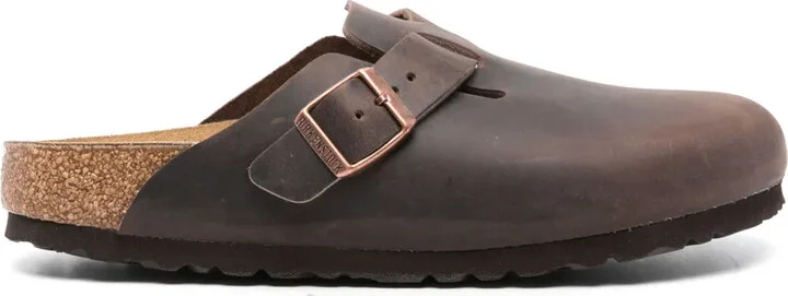 Boston leather mules