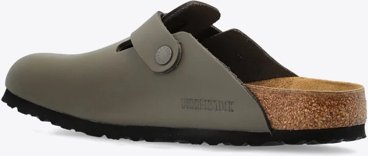 Boston Natural Leather Flat Clogs - Image 2