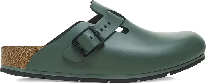 Boston Pro "Leather-Thyme" mules