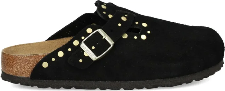 Boston Rivets studded buckle mules
