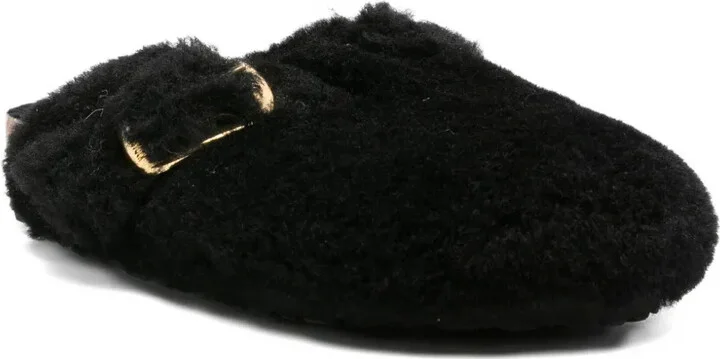 Boston shearling buckle mules - Image 2