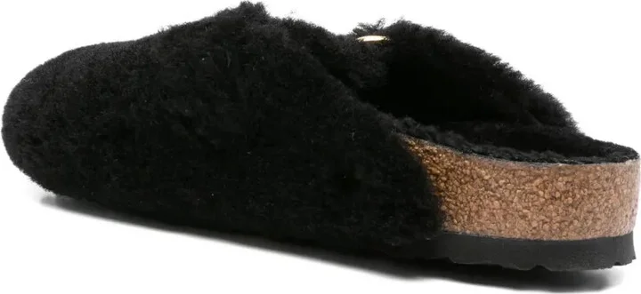 Boston shearling buckle mules - Image 3
