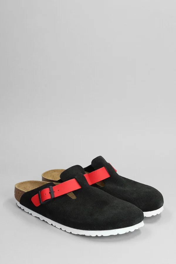 Boston Slipper-mule In Black Suede - Image 2
