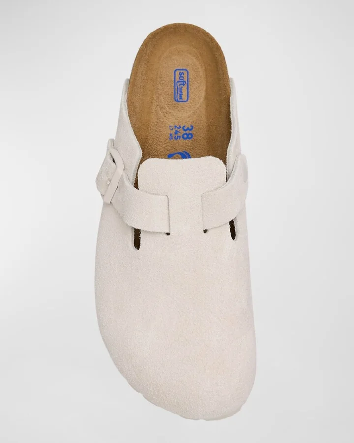 Boston Suede Buckle Slide Clogs - Image 3