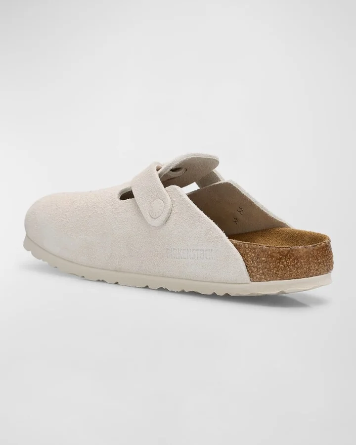 Boston Suede Buckle Slide Clogs - Image 6