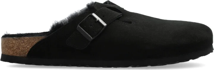 Boston VL/Shearling Mules, , - Black