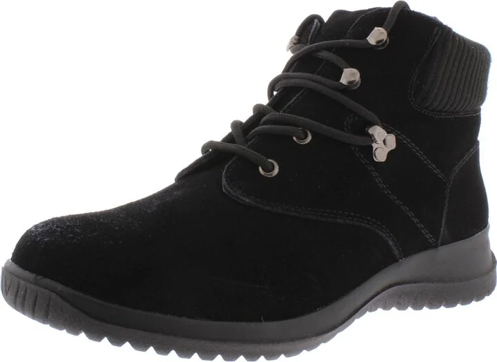 Boston Womens Ribbed Trim Cold Weather Winter Boots