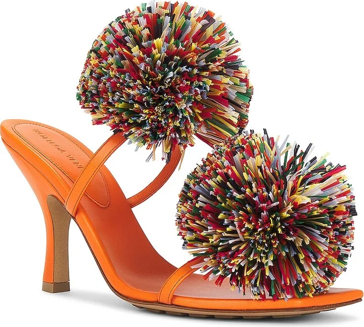 Bottega Veneta Adam Mule Sandal in Orange - Image 2