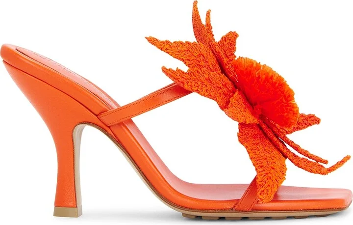 Bottega Veneta Adam Sandal in Orange